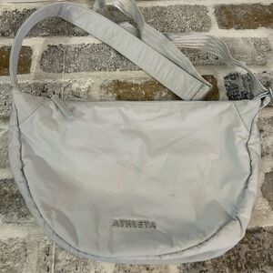 Athleta Light Gray Crossbody Bag Belt Bag Shoulder Bag